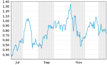 Chart Mini Future Long Palantir - 1 Jahr