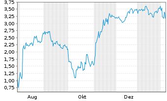 Chart Mini Future Short Super Micro Computer - 1 Jahr