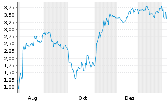 Chart Mini Future Short Super Micro Computer - 1 Jahr