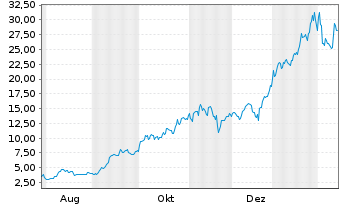 Chart Mini Future Long Micron - 1 Jahr