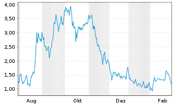 Chart Mini Future Long NIO - 1 Jahr
