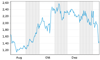 Chart Mini Future Long IBM - 1 Jahr