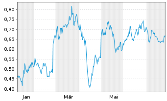 Chart Mini Future Short Borussia Dortmund - 1 Year