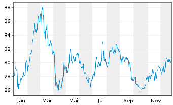 Chart TRATON SE - 1 Jahr