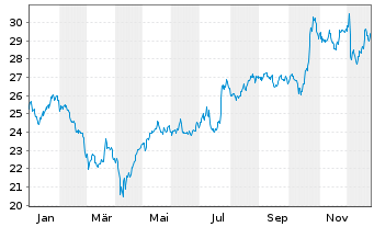 Chart Cie Automotive S.A. - 1 Jahr