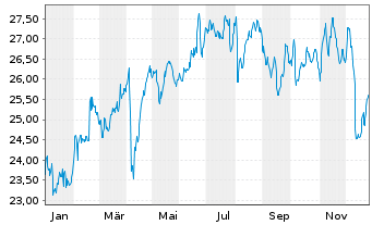 Chart Naturgy Energy Group, S.A. - 1 Jahr