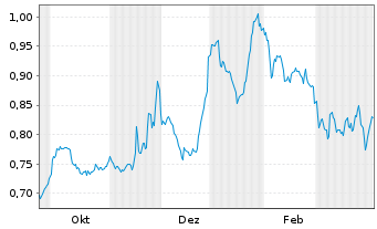 Chart Nueva Expresion Textil S.A. - 1 Jahr