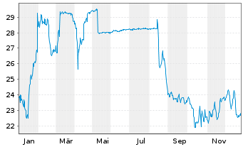 Chart Verallia SA - 1 Jahr
