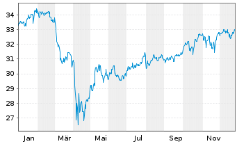 Chart Xtr.IE-MSCI USA Hgh Di.Yld ESG - 1 Jahr