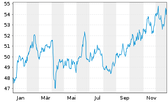 Chart InvescoMI BB Commo ETF - 1 Jahr