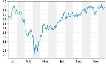 Chart GL X ETF-GLX US INFDEVETF - 1 Jahr