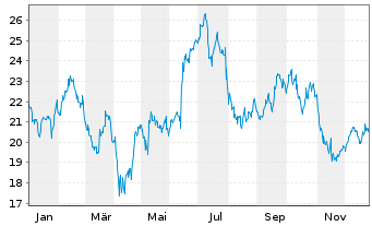 Chart Radware Ltd. - 1 Jahr