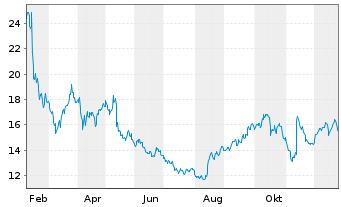 Chart Cellebrite DI Ltd. - 1 Jahr