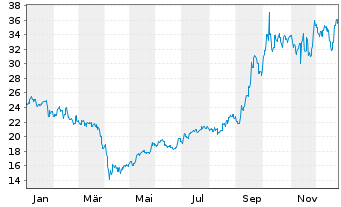 Chart Showa Denko K.K. - 1 Jahr
