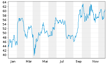 Chart Tokyo Seimitsu Co. Ltd. - 1 Jahr