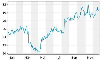 Chart Consolidated Water Co. Ltd. - 1 Jahr