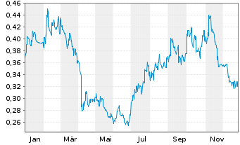 Chart Xinyi Solar Holdings Ltd. - 1 Jahr