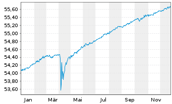 Chart AIS-Am.FLOAT.RATE DL CORP.ESG - 1 Jahr