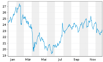 Chart Koninklijke Philips N.V. - 1 Jahr