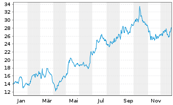 Chart AMG Advanced Metallurgic.Gr.NV - 1 Jahr