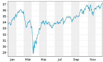 Chart VanEck Vect.Sus.Wld Eq.Weight - 1 Jahr