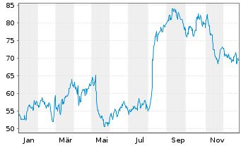 Chart ANI Pharmaceuticals Inc. - 1 Jahr