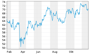 Chart Acushnet Holdings Corp. - 1 Jahr