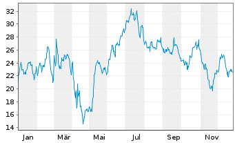 Chart ALLEGRO Microsystems INC. - 1 Jahr