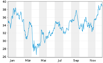 Chart Ally Financial Inc. - 1 Jahr