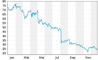 Chart BellRing Brands Inc. - 1 Jahr