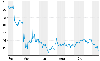 Chart BlackR.Fds.II-Flexible Inc.ETF - 1 Jahr