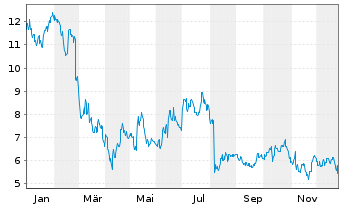 Chart Bloomin' Brands Inc. - 1 Jahr