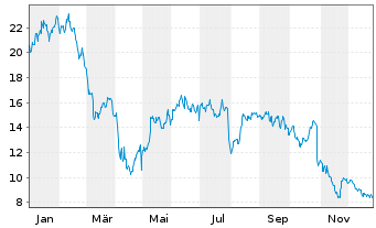 Chart Camping World Holdings Inc. - 1 Jahr