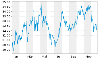Chart Centerpoint Energy Inc. - 1 Jahr