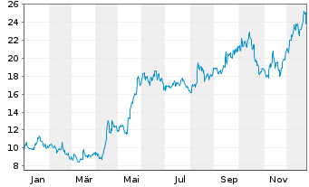 Chart Contango Ore Inc. - 1 Jahr