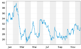 Chart Darling Ingredients Inc. - 1 Jahr