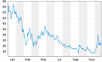 Chart Destiny Tech100 Inc. - 1 Jahr