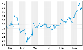 Chart Digi International Inc. - 1 Jahr