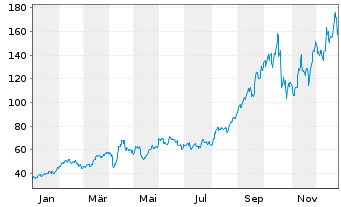 Chart Direx.S.ETF T.-Da.Go.M.I.Bu.2x - 1 Jahr