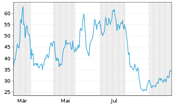 Chart Direxion Daily Gold Miners Bear 2X Shares ETF - 1 Jahr