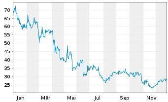 Chart Enphase Energy Inc. - 1 Jahr
