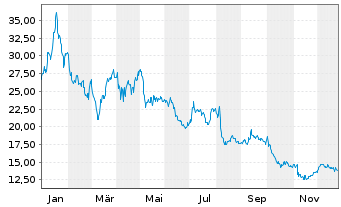 Chart GEO Group Inc., The - 1 Jahr