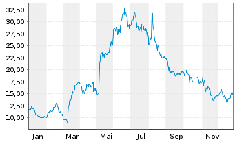 Chart Groupon Inc. - 1 Jahr
