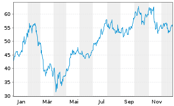 Chart Interactive Brokers Group Inc. - 1 Jahr