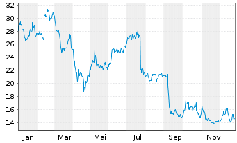 Chart Iridium Communications Inc. - 1 Jahr