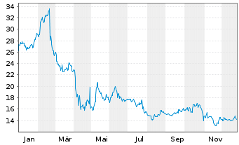 Chart JAKKS Pacific Inc. - 1 Jahr
