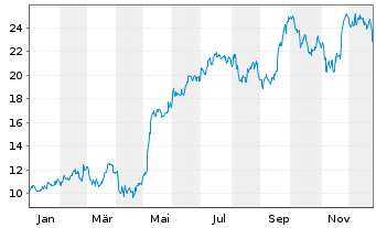 Chart National Vision Holdings Inc. - 1 Jahr