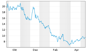 Chart Netskope Inc. Registered Shares Class A o.N. - 1 Jahr