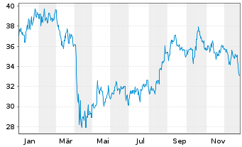 Chart Rexford Industrial Realty Inc. - 1 Jahr
