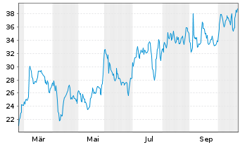 Chart Samsara Inc. - 1 Jahr